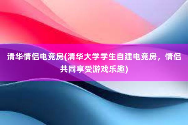 清华情侣电竞房(清华大学学生自建电竞房，情侣共同享受游戏乐趣)