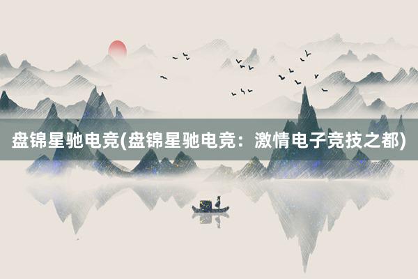 盘锦星驰电竞(盘锦星驰电竞：激情电子竞技之都)