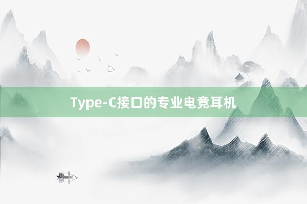 Type-C接口的专业电竞耳机