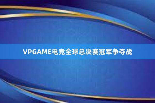 VPGAME电竞全球总决赛冠军争夺战