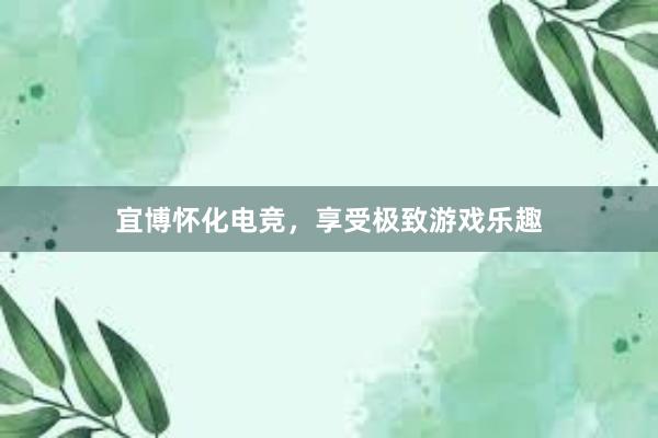 宜博怀化电竞，享受极致游戏乐趣