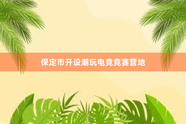 保定市开设潮玩电竞竞赛营地