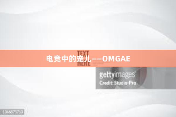 电竞中的宠儿——OMGAE